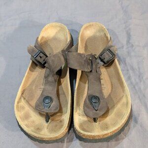 Birkenstock Betula Brown Gizeh Sandals Women Size 8